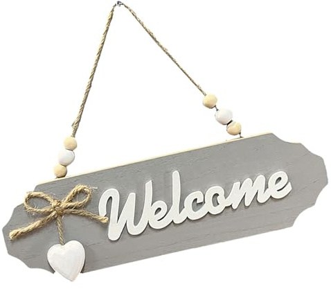 Panneau de bienvenue pour porte d'entrée – Panneau de bienvenue pour décoration de porte d'entrée | Panneau de porte ovale de bienvenue en bois| Panneau décoratif de conception de lettres pour la mais