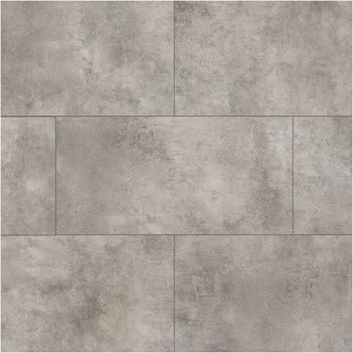 HORI Klick Hartvinylboden Rigid SPC Steinfliese Fliesenoptik - Klick-Vinyl mit Trittschalldämmung - schwimmende Verlegung - 91,5 x 47,4 x 0,6 cm - 1,736 m² - 4 Dielen