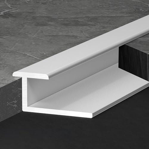 Raouoae Bande D'extrémité En Aluminium Anodisé Pour Carrelage Profilé D'angle Et De Transition Pour Bordures De Mur Et De Sol Longueur 90 Cm * 3 Pièces Pour Carrelage Et Revêtement De Sol(Silver,H:14M