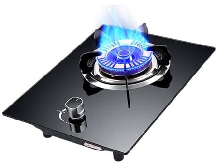 GAROEN 33x43cm Gas Stove,12965.6 BTU Glass Propane Burner,Burner Propane Gas Stove,Backyard Cooking,Camping (One Color LPG)