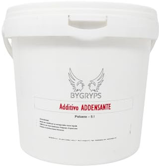 BYGRYPS Aditivo espesante 5 l para resina epoxi, poliéster, gelcoat y barniz, para encolado, anclaje o relleno espacios vacíos