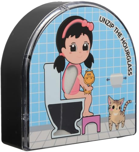 Sosoport Clessidra Bagno 5 Minuti Timer da Bagno Clessidra per Ragazzo Ragazza Decorazione Meccanismo Auto-reset per Controllo Igienico in Casa