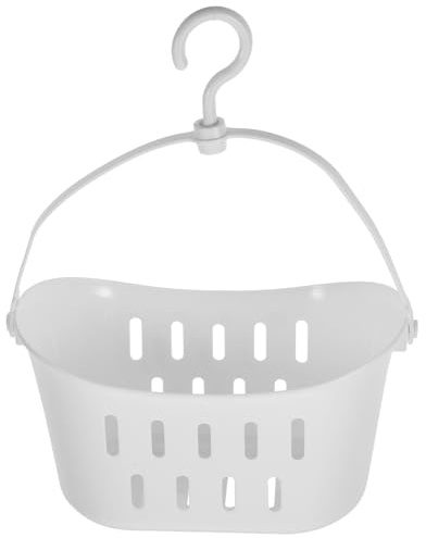 BESTOYARD Cestino Portaoggetti Sospeso Per Doccia in Plastica Con Gancio, Organizer Bagno Versatile Per Snack e Accessori, Design Sospeso Per Cucina e Bagno