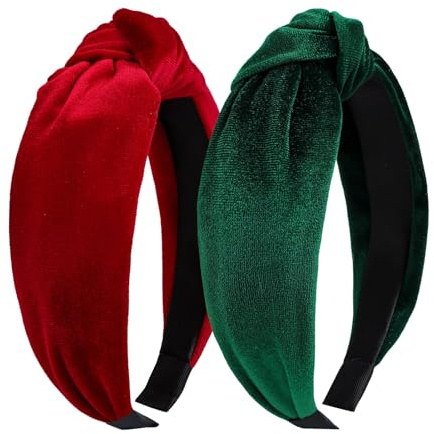 Headband Natale, 2 Pezzi Cerchietti Natale per Adulti e Bambini, Headband Natalizia Decorazioni, Capelli Fascia per Natalizie Decorazioni, Multicolore, per Donna Ragazza Bambini
