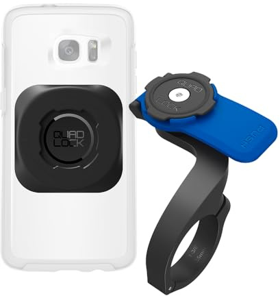 Quad Lock Out Front Handlebar Bike Phone Mount (V3) with Universal MAG Adapter for Smartphones