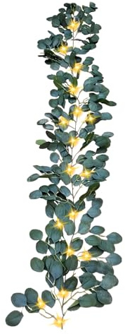 Guirnalda De Olivo Centelleante: Cadena De Luces Para Árbol De, Decoración De 96 LED, Vid De Planta Impermeable, Estructura De Alambre Ajustable Con Función De Control De Temporizador | Vid