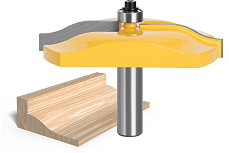 Ogee Fraise à défoncer pour panneau surélevé, porte d'armoire, 12 mm, fraise en alliage antirouille pour le travail du bois
