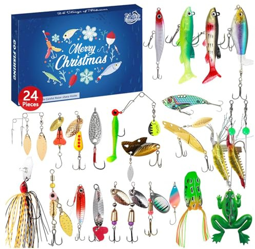Fiske Lockelse Adventskalender 2025 Juls 24-Dagars Adventskalender 2025