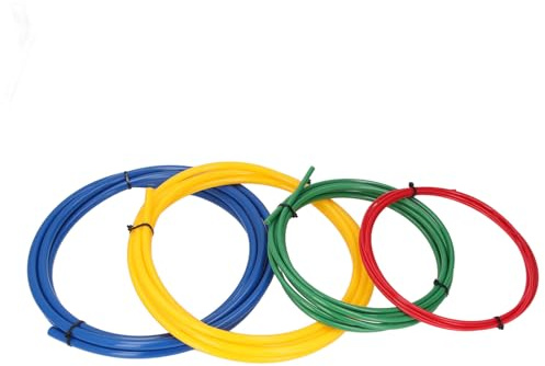 Chrees Set di 4 piegatubi di rame AC, 1/4, 3/8, 1/2, 5/8, 13 piedi di lunghezza, strumento per piegare tubi in plastica PE con protezione integrata,