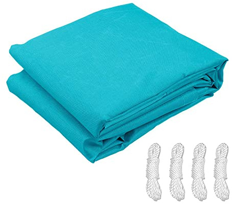 Waterproof UV Block Shade Sail Canopy 2x3m 3x4m - Outdoor Sun Shade Awning for Garden & Patio Easy Install with Rope Lake Blue - Perfect for Sun Protection and Outdoor Living