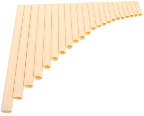 22-pfeifen Panflöte in G für Schüler und Erwachsene, Traditionell | Kunststoff, Beige, Links oder Rechtsseitig Spielbar, für Musikunterricht und Bühnenauftritte