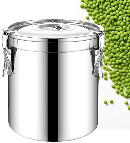 Generico Contenitori Per Preparazione Alimenti | 6L Antiruggine Ermetico - Contenitori Da Cucina Per Alimenti | Per Riso Cereali Zucchero Snack Olio Latte Dispensa Ristorante Preparazione Pasti