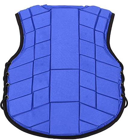 Julihai Chaleco Ecuestre para Niños, Equipo de Protección para Montar a Caballo de Seguridad Acolchado de Espuma para Niños, con Diseño Lateral Ajustable y Absorción de Impactos, (CM)