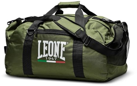 LEONE 1947, Sportväska, Unisex vuxen, Grön, Taglia Unica, AC909