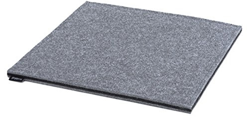 Rob&Raf Sitzkissen Sitzauflage Stuhlauflage XL Filz Dunkel Grau Quadrat 40cm x 40cm Modern 15mm Stuhl Garten Zuhause