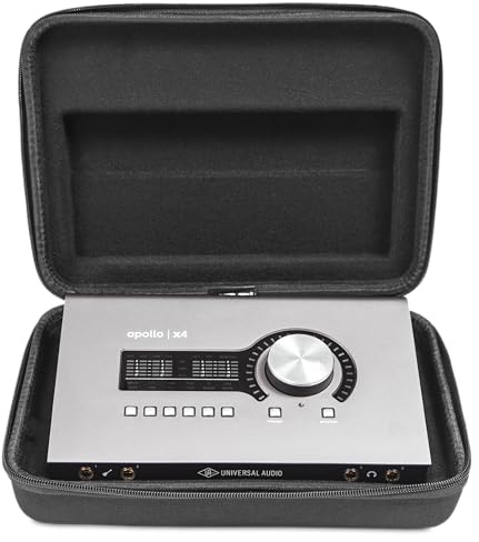 UDG Creator Hardcase Universal Audio Apollo X4, Schwarz (U8481BL) | Formgepresste EVA-Schale; präzise geschnittener Schaumeinsatz; wasserabweisendes Nylon; tourgerecht