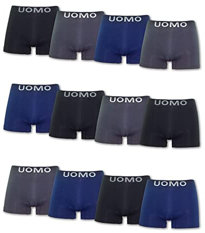 Channo Boxer da Uomo in Nylon Senza Cuciture, Morbidi, Elastici e Comodi - Collezione Uomo
