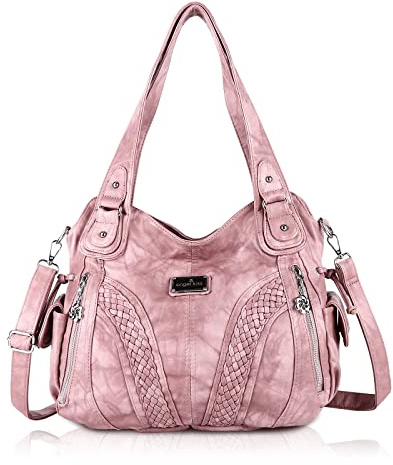 Angel Kiss Sac à main souple pour femme - Sac à bandoulière - Sac fourre-tout - Grand sac hobo - Nombreux compartiments - Superbe sac pour femme