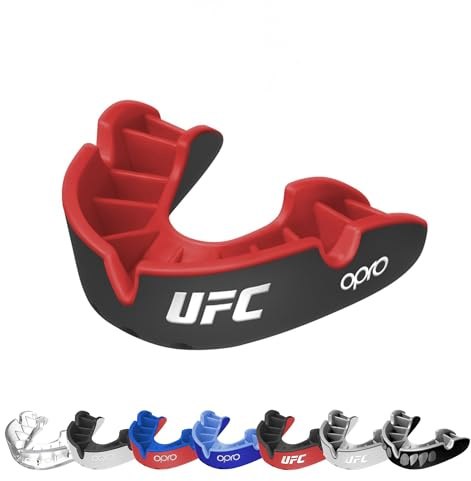 OPRO Silvernivå tandskydd väsentlig passform – tuggummiksköld vuxen och barn – OPRO munskydd boxning och MMA, lätt självpassad tuggummiksköld rugby och hockey – överlägset skydd med tandgaranti