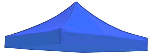 Outdoor Patio Canopy Cover Replacement - Gazebo Pavilion Roof Tarpaulin Sunshade (Blue,2x2m), Folding Tent Top Cloth Sunshade Four Corner Big Umbrella