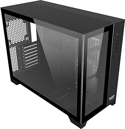 SaharaGaming(Tempered and Mesh Metal Panel) (Case Only, Tempered Glass)