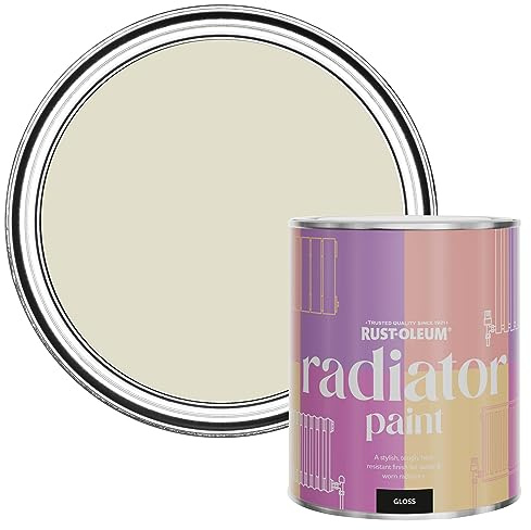 Rust-Oleum Beige Heat Resistant Radiator Paint in Gloss Finish - Relaxed Oats 750ml