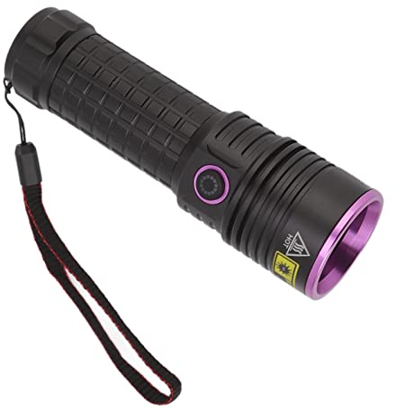 YWBL-WH Linterna de Luz Negra Y48 365 Nm UV Potente Linterna Recargable Luz Negra Portátil de Mano para Curado de Resina Moneda, Linternas de Mano