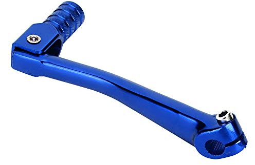 Motorcycle Gear Shifter, Motorbike Modification Part CNC Aluminum Alloy Gear Shift Lever Universal 150x65mm (Blue)