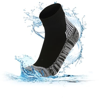 RANDY SUN Calcetines Unisex Impermeables Para Hombre y Mujer, Transpirables, Térmicos Para Escalada, Ciclismo, Pesca, Esquí, Trekking, Jogging, Golf, Moto - 1 Par