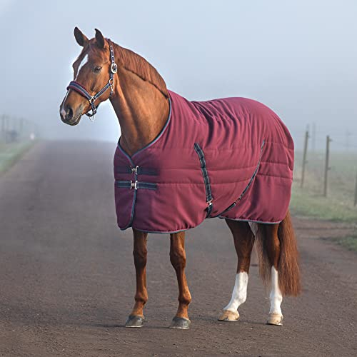 Horseware Rambo Stable Rug 100g - Burgundy/Burgundy, Größe:165