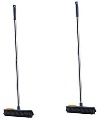 minkissy 2pcs Extendable Floor Scrub Brush Lint Remover for Carpet Grout Cleaner