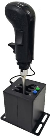 ZLiT PC USB Racing Game Truck Simulator Gear Shifter+Gearshift Knob for Logitech G923 G29 G27 G25 G92 for Tumaster Steering Wheel (Black) [video game]