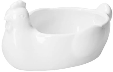 La Porcellana Bianca Cuenco para huevos de gallina de porcelana Fattoria 21,5x14xh11 cm