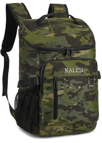 Kalesi Kühlrucksack 36 Dosen Leichter Isolierter Rucksack Kühler Auslaufsicher Reise Camping Mittagessen Rucksack Outdoor Besteck Rucksack für Damen und Herren
