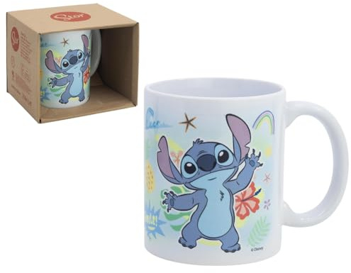 Tasse Stitch Disney en céramique modèle mug avec impression sublimatique bol de petit déjeuner 325 ml pour enfants
