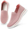 OFFCUP Zapatillas Sin Cordones para Mujer, Zapatillas Ortopédicas para Mujer Comodos y Ligeras, Sin Cordones Zapatos Ortopédicos Transpirables, para Correr, Trabajar, Andar, Pasear (Rosado/40EU)