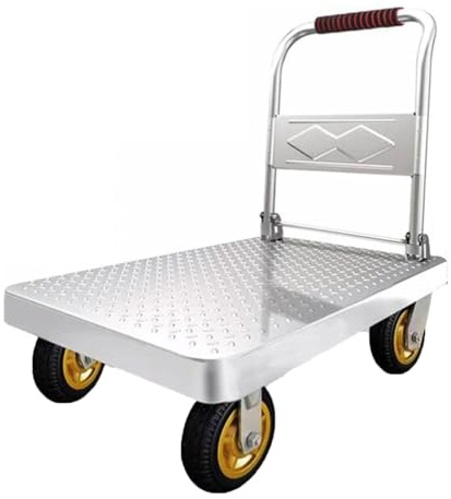 NMGBRDM Carretilla de Plataforma Plegable con Ruedas y asa, Carretilla Plegable de Transporte para un fácil Transporte y Levantamiento Pesado Carrito Mudanzas hogar Oficina almacén(Size:73×48cm)