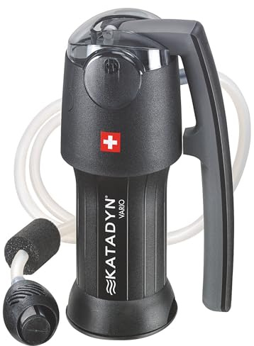 Katadyn Vario Water Filter, Dual Technology Microfilter for Personal or Small Group Camping, Backpacking or Emergency Preparedness