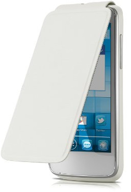 Alcatel FC5020 Flip Cover für One Touch, Pure weiß