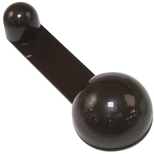 Amig - Butée adhésive pour portes d'étape | Diamètre 40 x 27 mm x 108 mm | Modèle 404 | Plastique | Noir | Fixation au sol | Épaisseur maximale de porte 45 mm