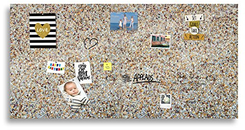 cuadros-lifestyle Markerboard/Magnettafel/Whiteboard aus Acrylglas | Verschiedene Größen | Kieselsteinoptik | inkl. Boardmarker und 10 Supermagneten, Größe:200x100 cm