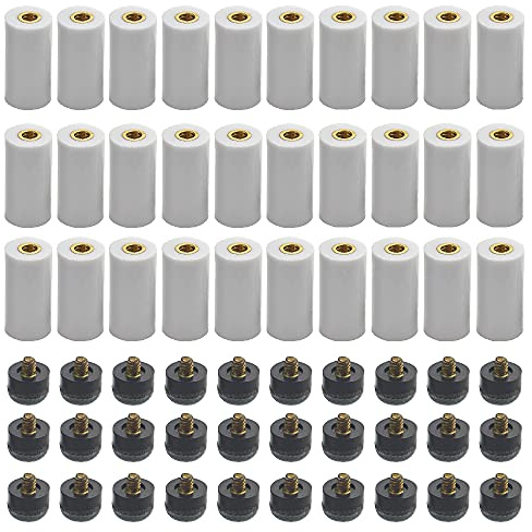 XINGYHENG 30 Set 13 mm Billardqueue-Aderendhülsen mit Schraub-Queue-Spitzen, Billard-Zubehör, Ersatzteile, Stick-Reparatur-Werkzeug-Set