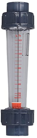 160-1600L/H Misuratore di portata per liquidi con tubo di plastica, Misuratore di portata per acqua con resistenza agli alcali acidi ad ampio raggio Misuratore di portata per acqua liquida istantanea