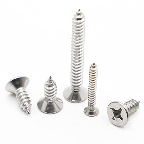 304 Edelstahl Mini Senkkopf selbstschneidende Holzschraube M1 M1.2 M1.4 M1.7 M2 (Color : M1.2 50pcs, Size : 3mm)