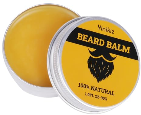 LOPHE Beard Balm for Men, Natural Beard Care Blends Organic Beard Oil Leave-In Beard Wax Conditioner Facial Hair Moisturiser for Softening Hair, Eliminating Beard Dandruff, Healthy Beard Growth(30g)