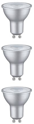 Paulmann 5232 Set Standard 230V LED Reflektor GU10 3er-Set 3x460lm 3x7W 2700K dimmbar Chrom matt