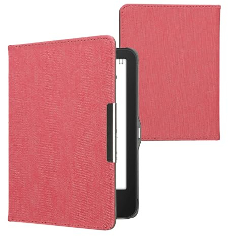 kwmobile Klapphülle kompatibel mit Tolino Vision 1/2 / 3/4 HD - Schutzhülle e-Reader - Hülle eReader - Rot