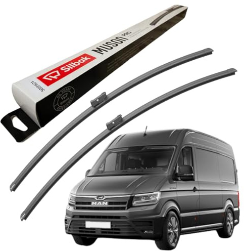 Silbak Windscreen Wipers, fits for MAN TGE (2017 ONWARDS) Front Wiper Blades, 700mm/650mm