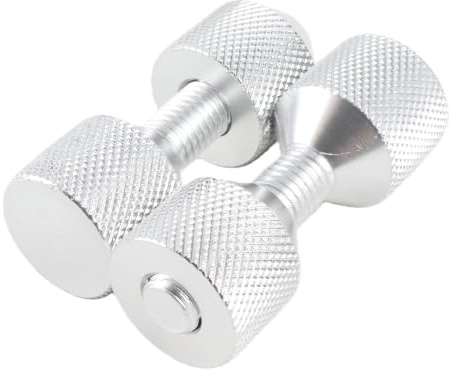 2pcs Anodized Aluminum Flange Alignment Pins Set 8in Double Hole for 0 5 14in 150LB Flanges Silver Compatible with Standard Pipe Flanges