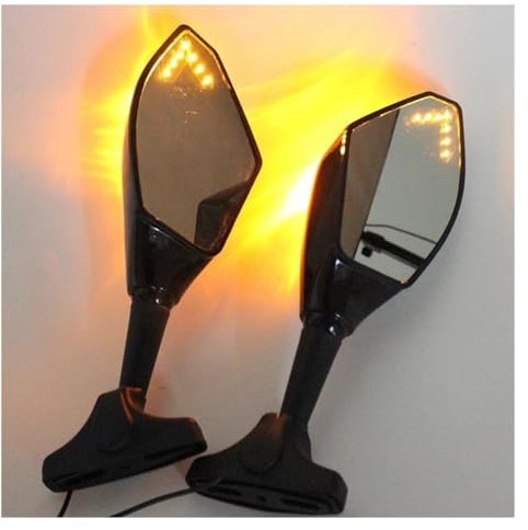 Seite Rückspiegel Für YZF R1 1998-2007 2008 2009 2010 2011 2012 2013 Racing Motorrad Verkleidung Rückspiegel Blinker Licht Lenkerendenspiegel Motorrad